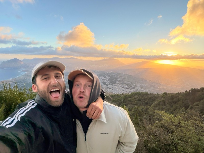 Marco and Tom on their cycling trip